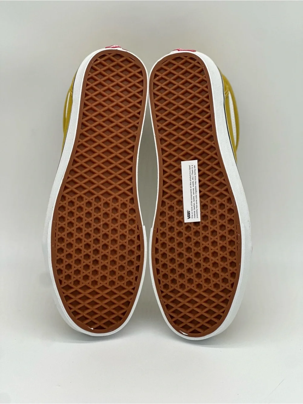 Vans Mustard Yellow Low-Top Suede Sneakers with White Stripe